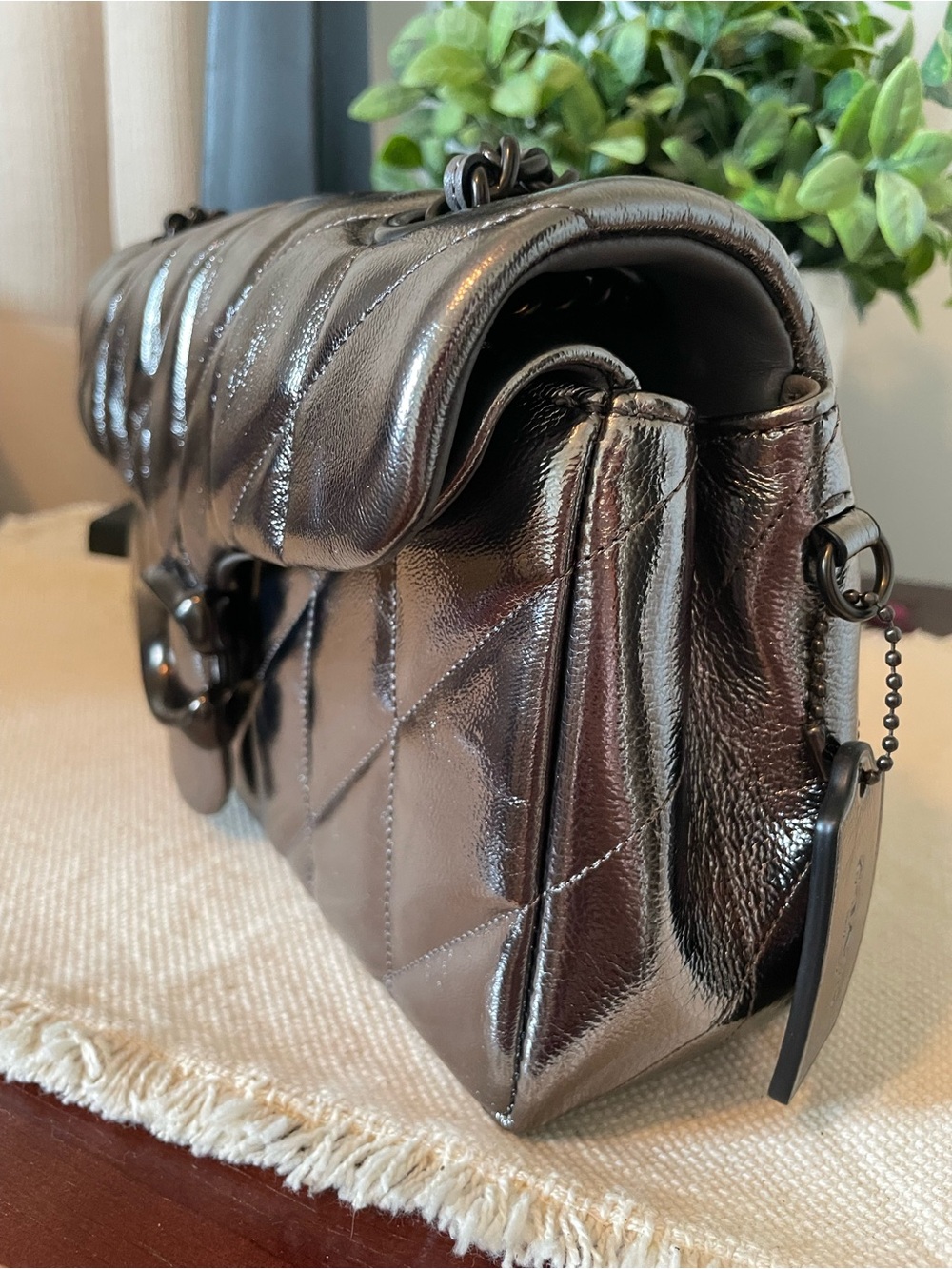 Coach quilted Tabby 26 anthracite metallic - Picture 5 of 13